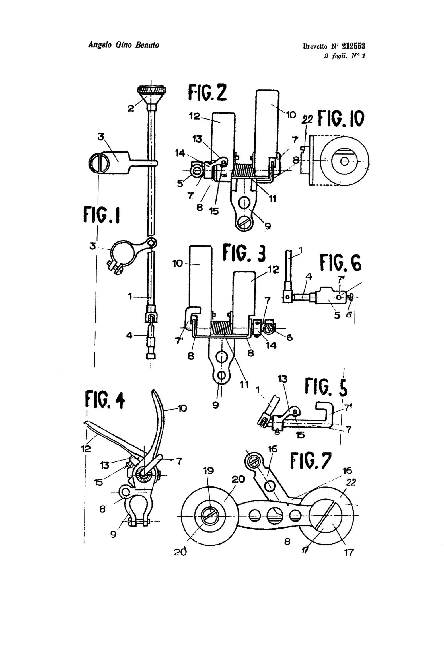 Swiss Patent 212,553 - Benato scan 04 main image