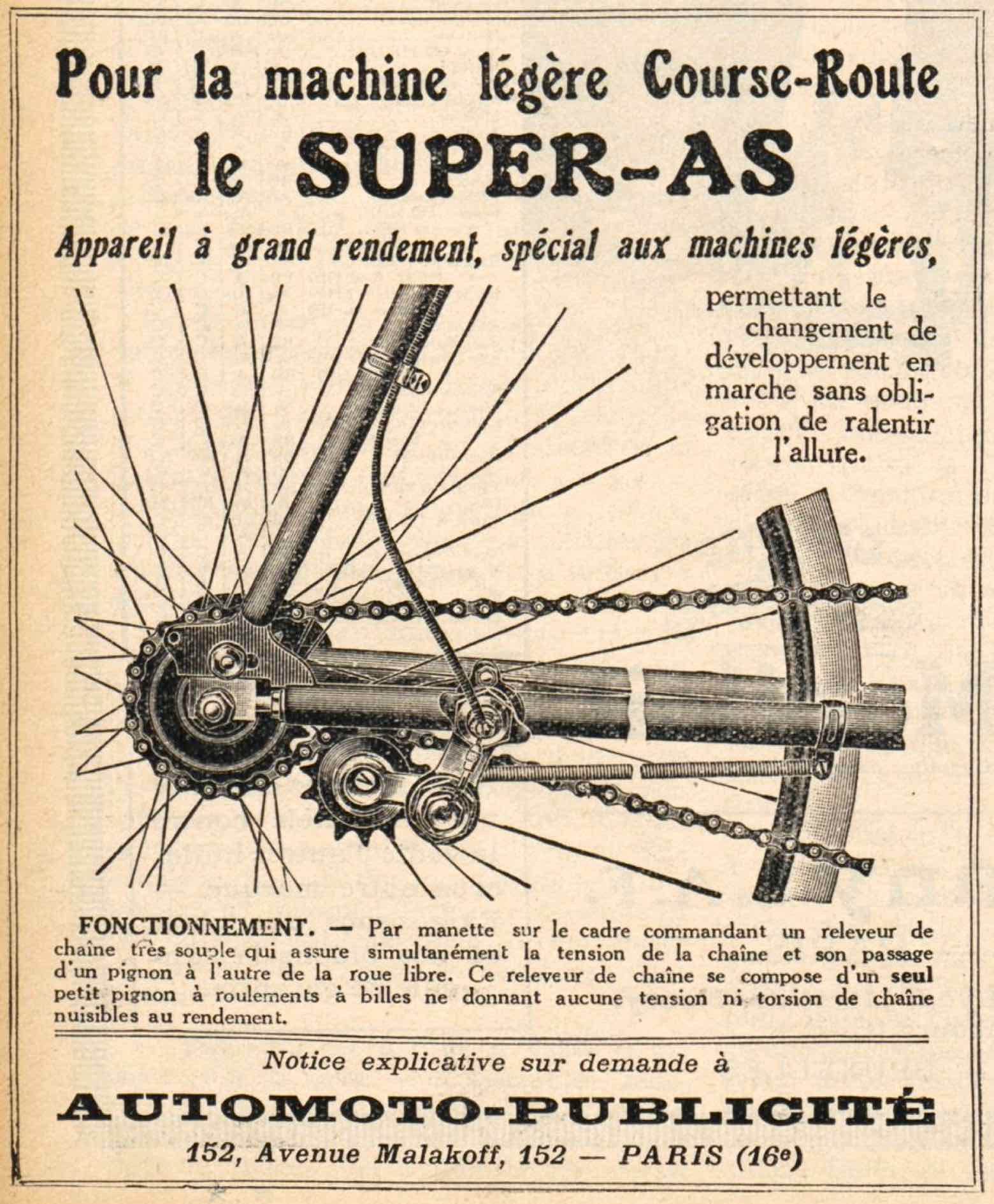 T.C.F. Revue Mensuelle August 1923 - Automoto advert main image