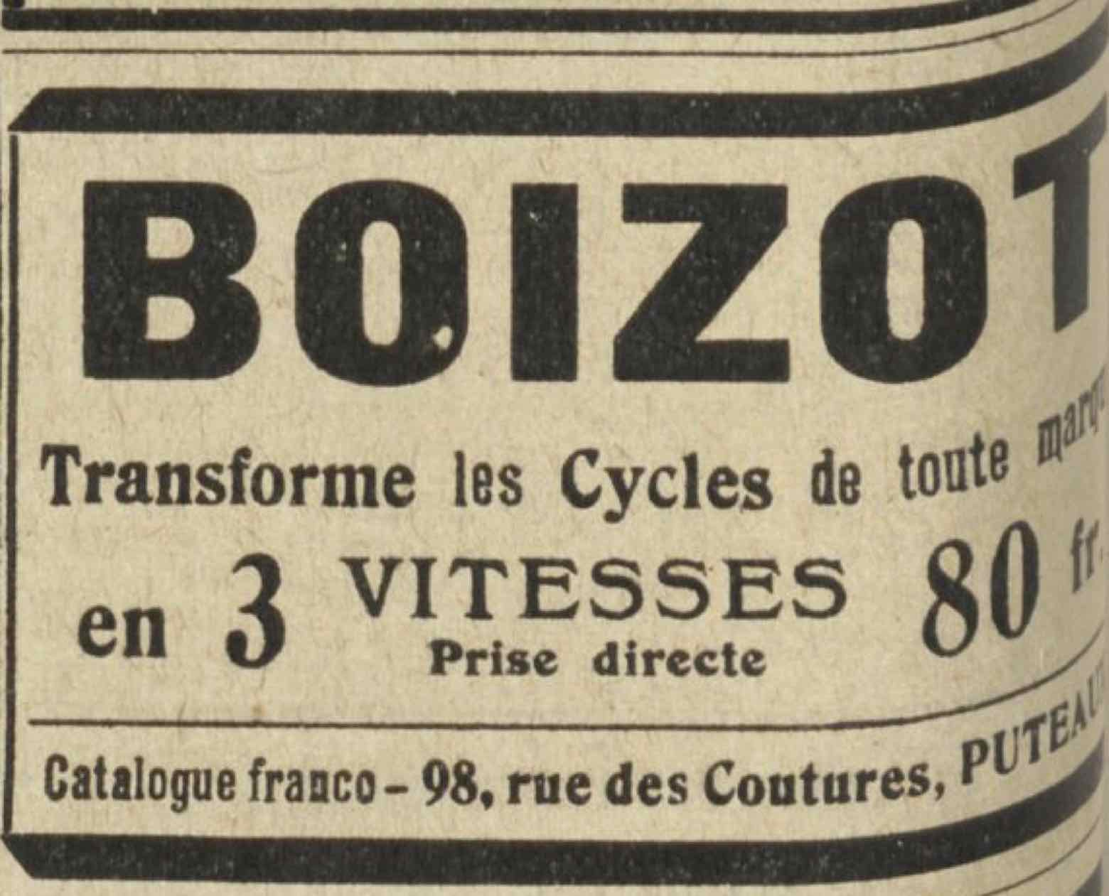 T.C.F. Revue Mensuelle February 1913 - Boizot advert main image