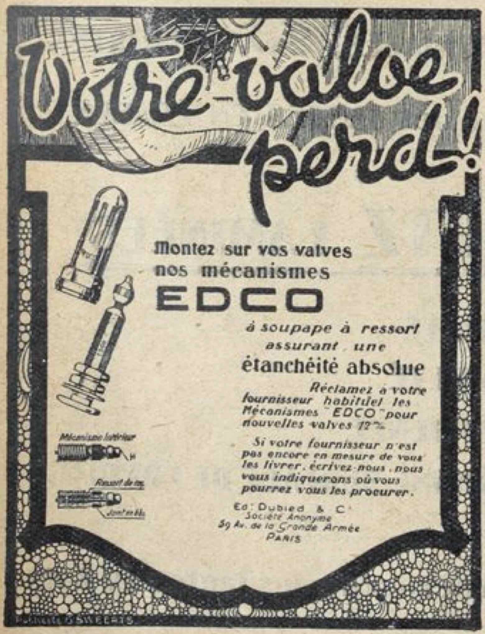 T.C.F. Revue Mensuelle February 1926 - EDCO advert main image