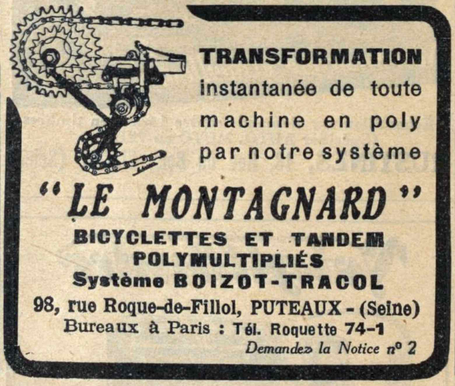 T.C.F. Revue Mensuelle January 1929 - Boizot advert main image