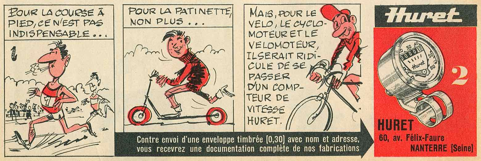 Tintin magazine - Huret ad first type number 2 main image