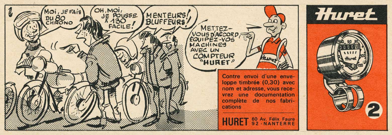 Tintin magazine 1966? - Huret Advert (2nd series no.2) main image