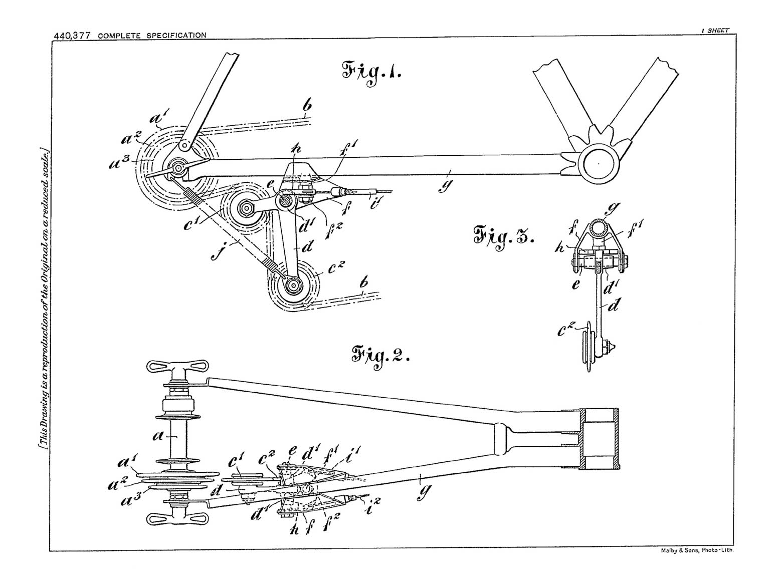 UK Patent 440,377 - Enfield scan 3 main image