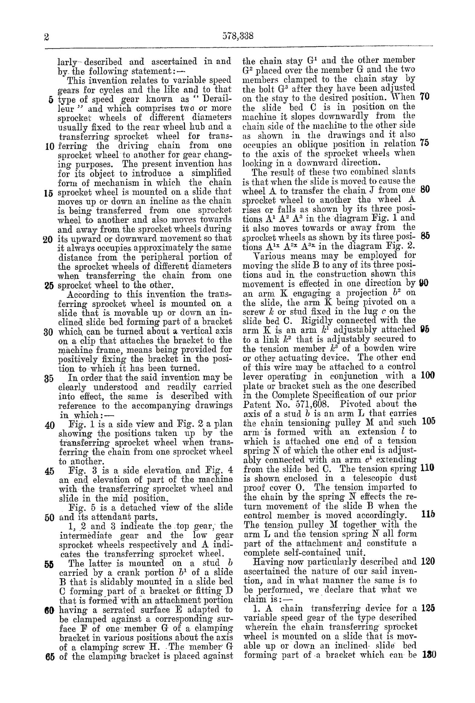 UK Patent 578,338 - Fitzpatrick scan 2 main image