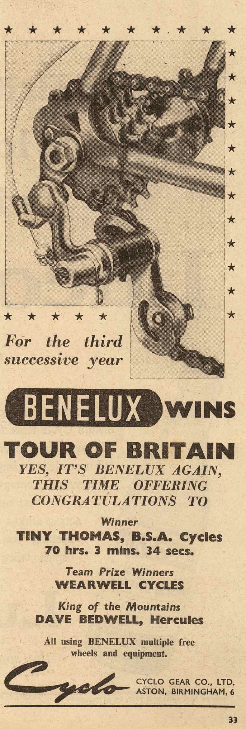Unknown UK magazine 1953 - Cyclo advert main image