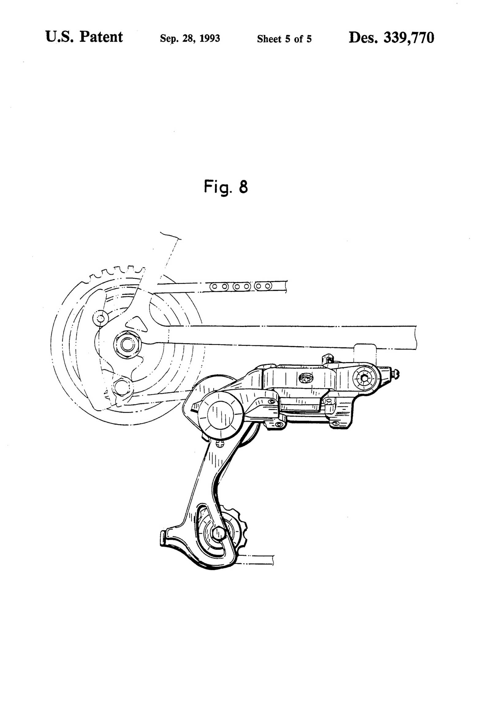 US Design Patent 339,770 scan 6 main image