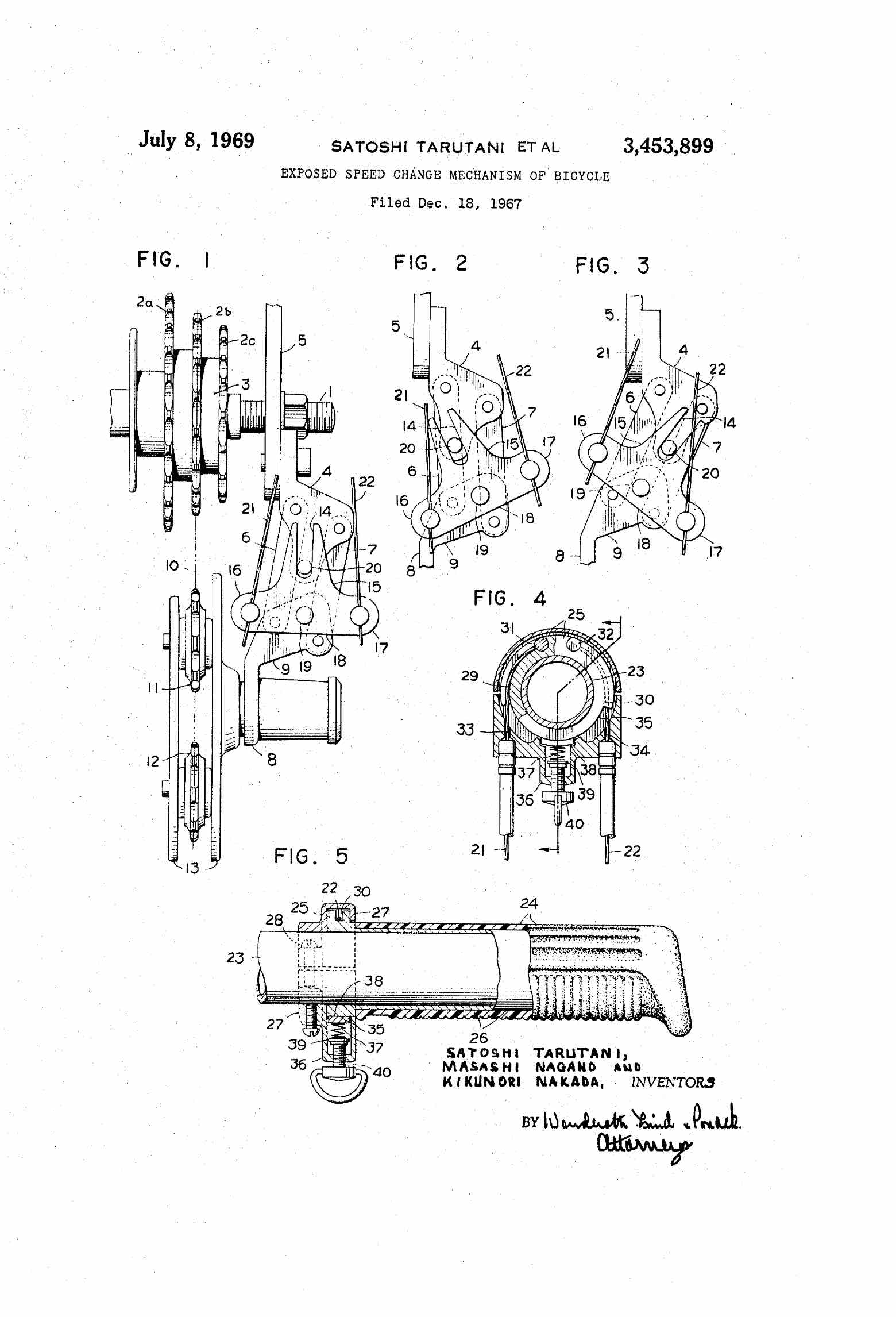 US Patent 3,453,899 - Shimano Archery-W scan 3 main image