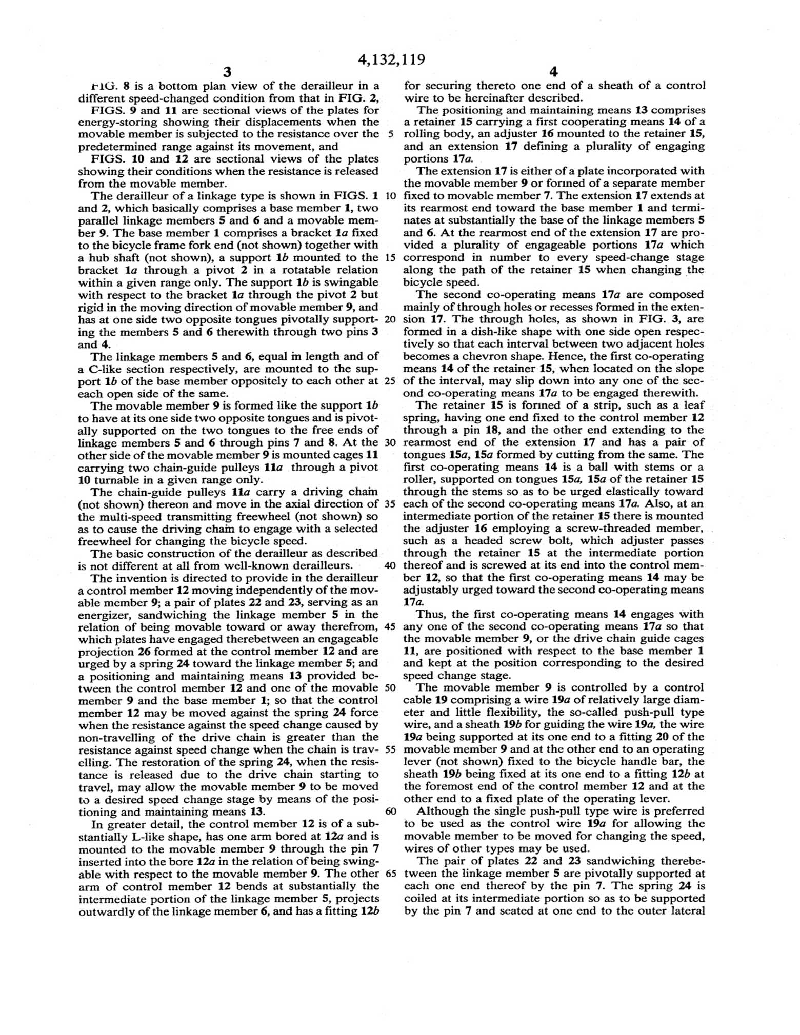 US Patent 4,132,119 - Shimano Positron scan 3 main image
