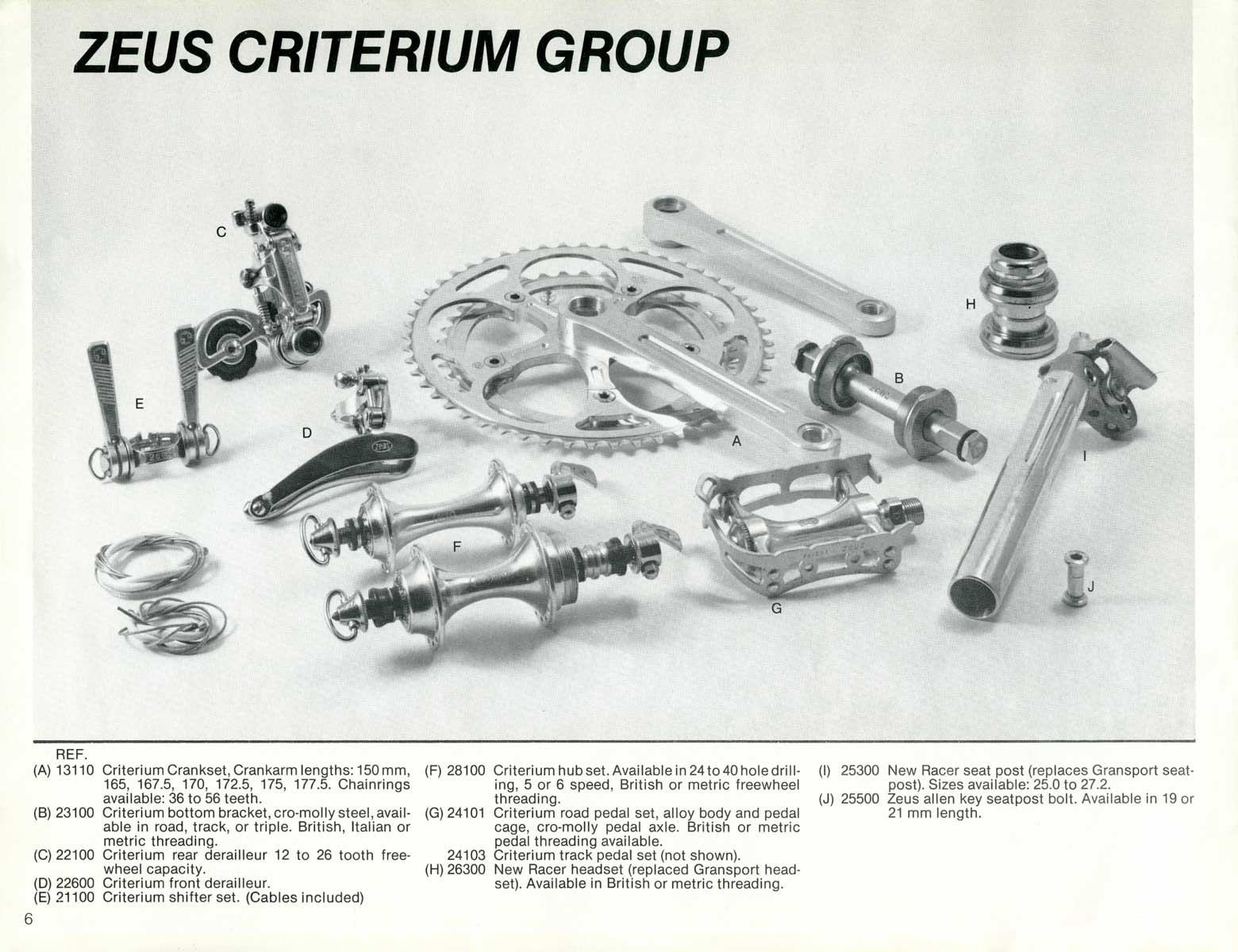 Zeus Cyclery Corp. - 1982 Catalog page 06 main image