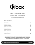 Box One/Box Two Prime 9 Drivetrain - Technical Service Manual page 001 thumbnail