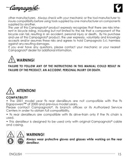 Campagnolo instructions - 7225195 Rear Derailleur ('06/2006') page 015 thumbnail