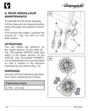 Campagnolo instructions - 7225462 11 Spd Rear Der ('03/2010') page 026 thumbnail