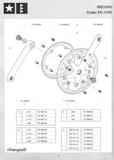 Campagnolo Spare Parts Catalogue - 1994 Product Range page 08 thumbnail