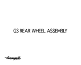 Campagnolo white workshop - G3 Rear Wheel Assembly thumbnail