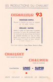 Chaluret flyer - 1950? scan 2 thumbnail