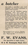 Cycling 1931-08-21 - F. W. Evans advert thumbnail