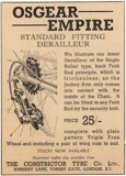 Cycling 1939 - Osgear advert (1st style) thumbnail