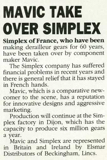Cycling 1989-01-19 - MAVIC take over Simplex thumbnail