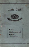 Cyclo Gear - Care, Maintenance & Fitting Instructions - front cover thumbnail