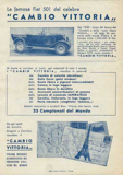La famosa Fiat 501 del celebre 'Cambio Vittoria' scan 01 thumbnail