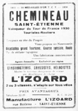 L'Industrie des Cycles et Automobiles July 1930 - Chemineau advert thumbnail