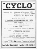 L'Industrie des Cycles et Automobiles July 1936 - Cyclo advert thumbnail