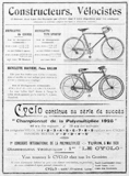 L'Industrie des Cycles et Automobiles March 1928 - Cyclo advert thumbnail