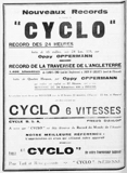 L'Industrie des Cycles et Automobiles September 1934 - Cyclo advert thumbnail
