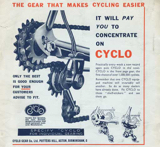 Motor Cycle and Cycle Trader May 1939 - Cyclo Gear Company ad thumbnail