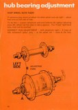 Raleigh Owners Handbook - page 14 thumbnail