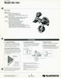 Shimano Bicycle Parts - 1987 scan 01 thumbnail