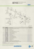 Shimano Spare Parts Catalogue - 1994 to 2004 s5 p47 thumbnail