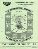 Simplex - Changements de Vitesses et Specialités pour Cycles et Motos 1953-1954 scan 01 thumbnail