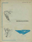Simplex Derailleurs Catalogue 195 scan 1 thumbnail