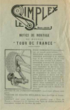 Simplex Tour de France - Notice de Montage (1st style) scan 1 thumbnail