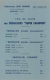 Super Champion - price list 1948 scan 1 thumbnail
