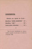 Super Champion - Tarif 10 Janvier 1938 supplement scan 5 thumbnail