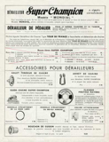 Super Champion Catalogue Provisoire - Janvier 1946 scan 03 thumbnail
