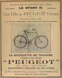 T.C.F. Revue Mensuelle December 1906 - Peugeot advert thumbnail