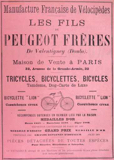T.C.F. Revue Mensuelle January 1891 - Peugeot advert thumbnail