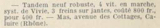 T.C.F. Revue Mensuelle July 1906 - de Vive advert thumbnail