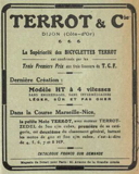 T.C.F. Revue Mensuelle May 1912 - Terrot advert thumbnail