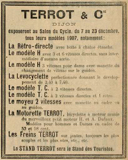 T.C.F. Revue Mensuelle November 1906 - Terrot advert thumbnail