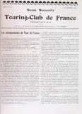 T.C.F. Revue Mensuelle September 1911 - Les enseignements du Tour de France scan 1 thumbnail
