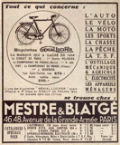 T.C.F. Revue Mensuelle September 1934 - Mestre & Blatge advert thumbnail