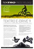 Tektro E-Drive 9 - Press Release image 01 thumbnail
